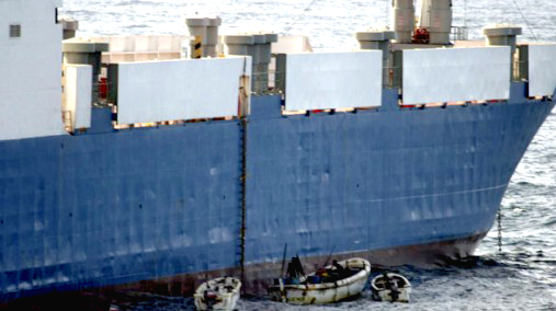 Somali pirate &ldquo;ships&rdquo; are small, but the ships they seize are huge. They held one gigantic tanker for months until ransom was paid.