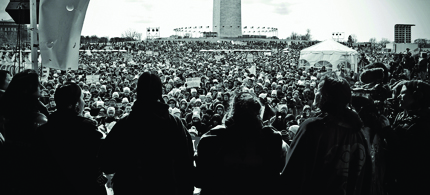 View from the stage at the largest climate change rally ever. (photo: Jenna Pope)
