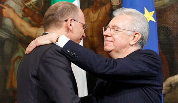 Bilderberg Bartering Departing Italian PM Unwittingly Shows Compromising Letter From New PM