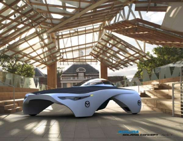 Sun-Powered Solaris Car Wins Mazda’s Aurora Survivor 2050 Competition 3