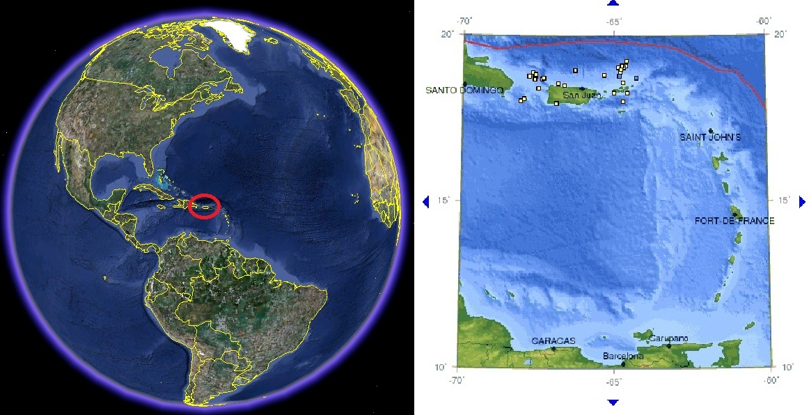 USGS/Google earthquake map for the period 06-12 October 2011. Click on the image for a larger view