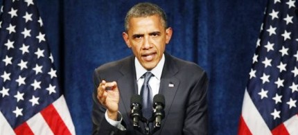 President Barack Obama speaks to supporters during a campaign fundraiser in Denver, 05/23/12. (photo: AP)